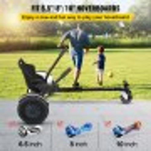 Hoverboard Seat Attachment 6.5" 8"10" Hoverboard Go-Kart Attachment for Kids and Adults with Adjustable Frame Length
