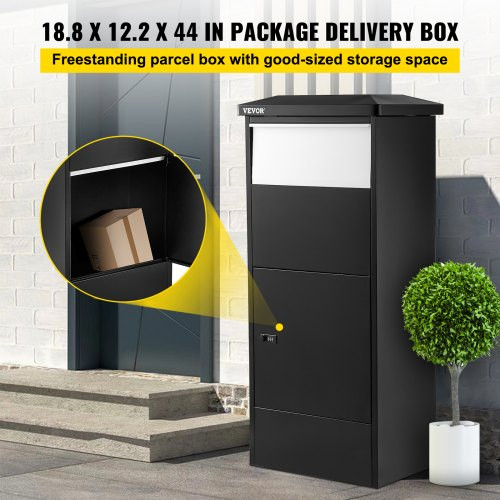 Package Delivery Drop Box Parcel Mailbox 18.9''x12''x44'' Porch Container