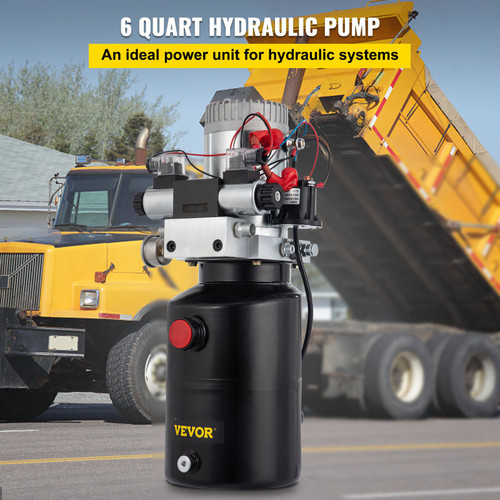 Hydraulic Power Unit 12 Volt Dump Trailer Hydraulic Pump Double Acting 6 Quart Hydraulic Pump Electric Hydraulic Pump with Brass Pressure Gauge for Dump Trailer Lift Gates & Trucker Hydraulic Power Unit 12 Volt Dump Trailer Hydraulic Pump Double Acting 6 Quart Hydraulic Pump Electric Hydraulic Pump with Brass Pressure Gauge for Dump Trailer Lift Gates & Trucker