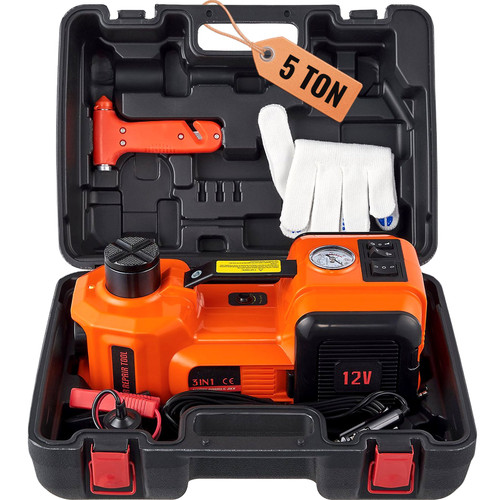 Electric Hydraulic Car Floor Jack 5 Ton 12V Built-in Tire Inflator Pump Electric Hydraulic Car Floor Jack 5 Ton 12V Built-in Tire Inflator Pump