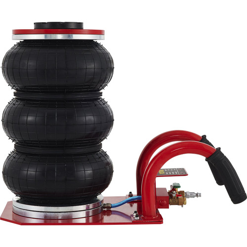 Triple Bag Air Jack, 3 Ton (6600 lbs) Capacity, Portable Pneumatic Car Jacks, Fast Lifting up to 16 Inch Height, Heavy Duty & Quick Lifting for Garage Car Repair, Red