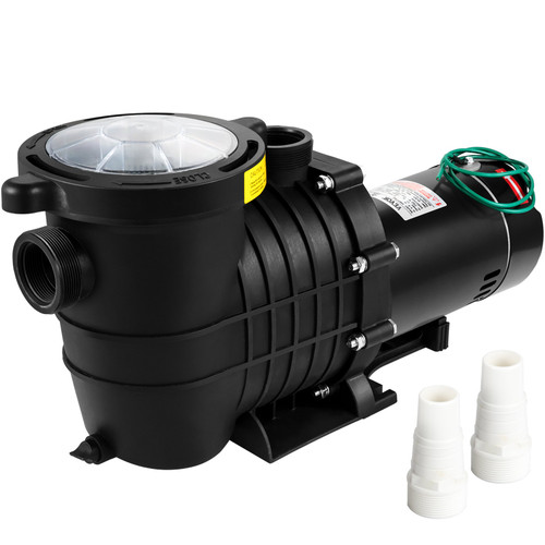 Swimming Pool Pump, 1HP 110V 5544GPH Powerful Self-priming Up to 36ft Head Lift, for In/Above Ground Pool Water Circulation, w/ Strainer Basket and 2pcs 1-1/2'' NPT Connectors, UL Certified