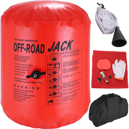 4 Ton Exhaust Air Jack 8800LBS Capacity Inflatable Air Jack Off-Road Exhaust Air Jack Lifting with Bag for Vehicle Car Truck