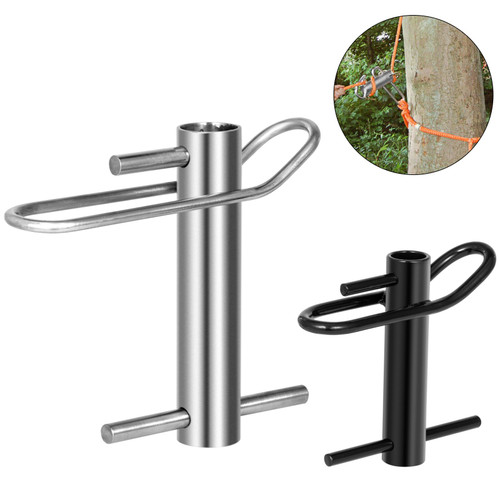 Port A Wrap Eye Sling Notch?Stainless Steel Port A Wrap, Whoopie Sling Arborist 4409LBS Weight Capacity, Friction Device for loggers