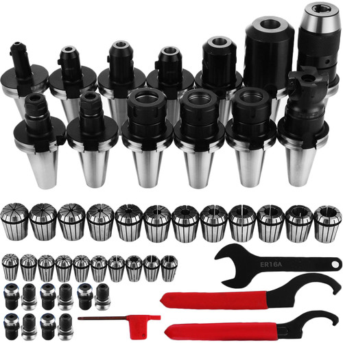 Collet Set CAT40 ER32 CAT40 ER16 Spring Steel Collet Chuck Tooling Package for Milling Machine