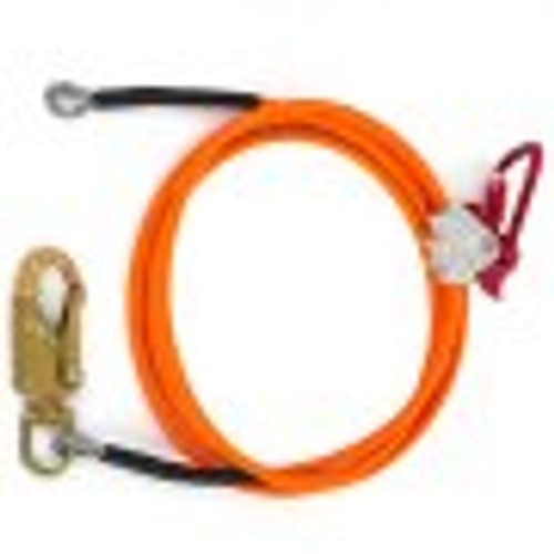 Steel Core Lanyard Kit Flipline 1/2" X 10' Climbing 75222 Swivel Snap Flip Line Steel Core Lanyard Kit Flipline 1/2" X 10' Climbing 75222 Swivel Snap Flip Line