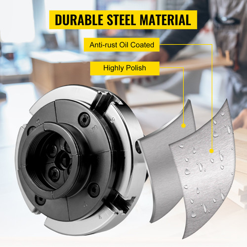 Lathe Chuck, 4inch Nova Chuck Self-centering Independent 4 Jaws Mini Wood Bowl Chuck Steel Accessories for Woodworking Lathe Chuck, 4inch Nova Chuck Self-centering Independent 4 Jaws Mini Wood Bowl Chuck Steel Accessories for Woodworking