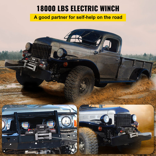 Truck Winch 18000lbs Electric Winch Cable Steel 12V Power Winch with Wireless Remote Control and Powerful Motor for UTV ATV Truck Winch 18000lbs Electric Winch Cable Steel 12V Power Winch with Wireless Remote Control and Powerful Motor for UTV ATV