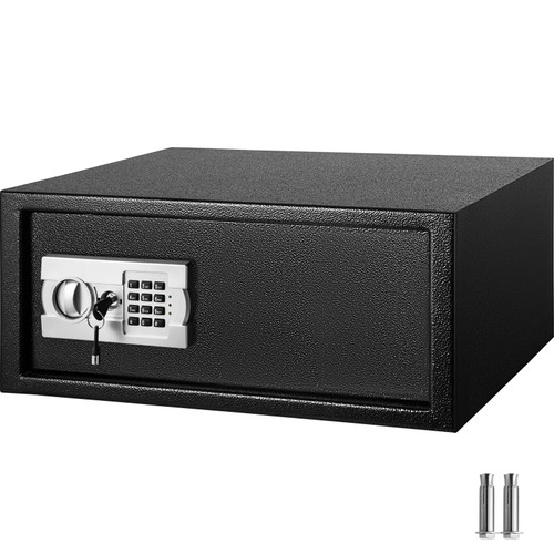 Security Safe Box 0.8 Cubic Feet, Safe Deposit Box with Digital Lock, Digital Safe Box, with Two Keys,Carbon Steel Construction Great for Home, Hotel and Office Security Safe Box 0.8 Cubic Feet, Safe Deposit Box with Digital Lock, Digital Safe Box, with Two Keys,Carbon Steel Construction Great for Home, Hotel and Office