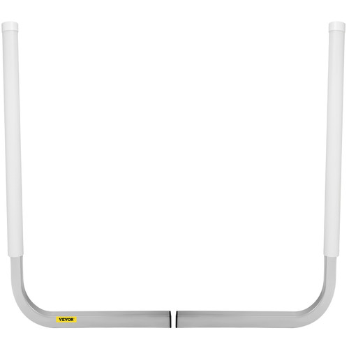 Boat Trailer Guide-ons, 40", 2PCS Steel Trailer Post Guide on, Trailer Guides with PVC Pipes, Mounting Hardware Included, for Ski Boat, Fishing Boat or Sailboat Trailer, White