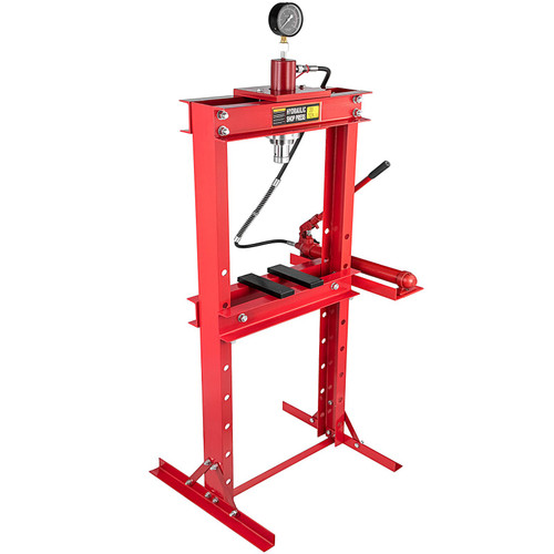 Hydraulic Press 20 Ton Hydraulic Shop Floor Press 44000 lb w/ with Heavy Duty Steel Plates and H Frame Working Distance 41"(104cm) Top Mount for Gears and Bearings Hydraulic Press 20 Ton Hydraulic Shop Floor Press 44000 lb w/ with Heavy Duty Steel Plates and H Frame Working Distance 41"(104cm) Top Mount for Gears and Bearings