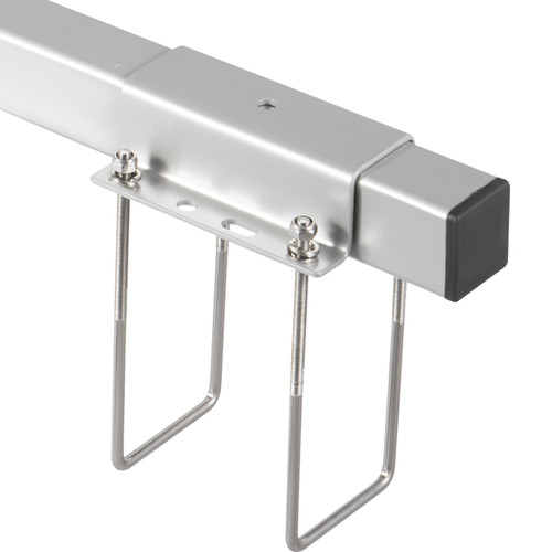 Boat Trailer Guide-on, 60", One Pair Steel Trailer Post Guide ons, with White PVC Tube Covers, Complete Mounting Accessories Included, for Ski Boat, Fishing Boat or Sailboat Trailer