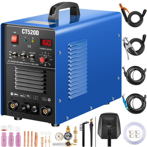 CT520D Plasma Cutter/TIG/Stick 3-in-1 Combo Welder 50A/200A 110/220V