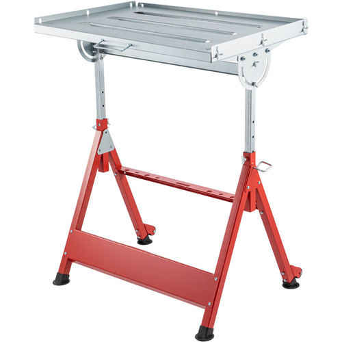 Welding Table 30'' x 20'' Steel Welding Table Three 1.1 in. / 28mm Slots Welding Bench Table Adjustable Angle & Height Portable Table, Casters,