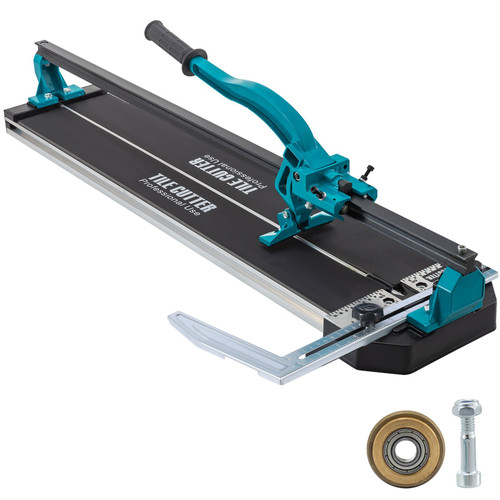 Tile Cutter 31 Inch,Manual Tile Cutter Single Rail w/Precise Laser Positioning, Alloy Cutter Wheel with Ergonomic Handle, Accurate Rulers, For Large Tile 0.24"-0.59" Thickness