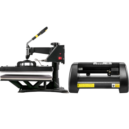 Heat Press 12x10 Transfer Machine +14 Vinyl Cutter Plotter