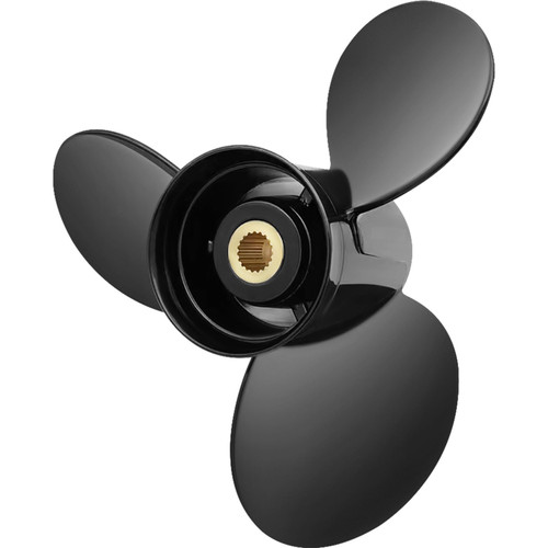 Outboard Propeller, Replace for OEM 3817468, 3-Blade 14.5" x 19" Pitch Aluminium Boat Propeller, Compatible with Volvo Penta SX Drive All Models, w/ 19 Tooth Splines, RH