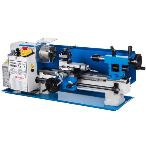 Metal Lathe 7"x12",Precision Bench Top Mini Metal Lathe 550W, Metal Lathe Variable Speed 50-2500 RPM Nylon Gear With A Movable Lamp for Precision