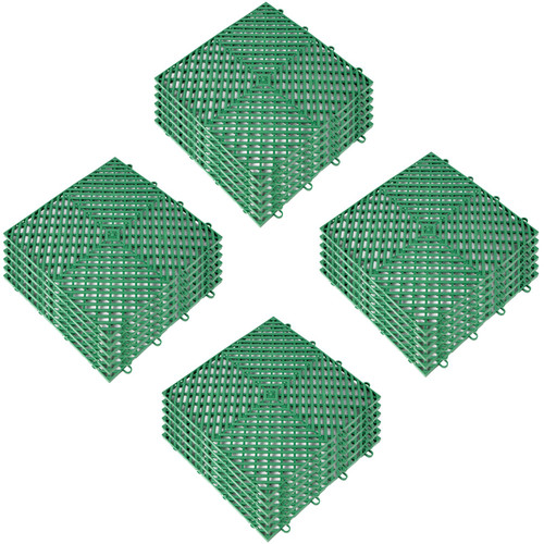 Tiles Interlocking 25 PCS Green, Drainage Tiles 12x12x0.5 Inches, Deck Tiles Outdoor Floor Tiles, Outdoor Interlocking Tiles, Deck Flooring for Pool Shower Bathroom Deck Patio Garage