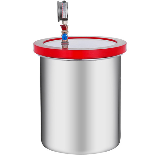 Vacuum Chamber 3 Gallon Vacuum Degassing Chamber Glass Lid Stainless Steel Degassing Chamber 12L Silicones