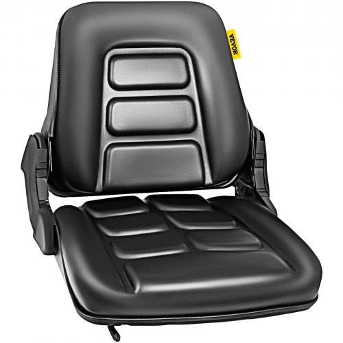 Universal Forklift Seat Folding Replacement, Fulll Suspension Seat With 180Â° Adjustable Backrest Angle, Fits Most Heavy Mechanical Seat