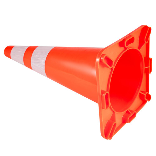 Goplus 6PCS Traffic Cones, 28 PVC Safety Road Parking Cones Driving  Construction Cones Weighted Hazard Cones Orange with 6&4 Reflective  Strips