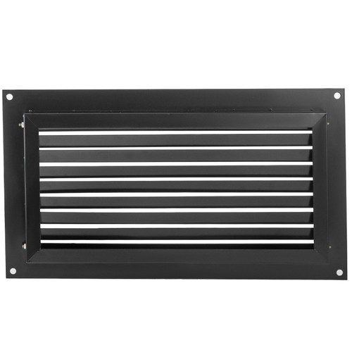 Flood Vent, 16" X 32" Foundation Flood Vent, to Reduce Foundation Damage and Flood Risk, Black, Wall Mounted Flood Vent, for Crawl Spaces,Garages & Full Height Enclosures (16" X 32")
