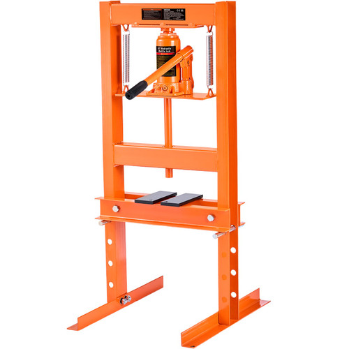 VEVOR Hydraulic Shop Press, 6 Ton H-Frame Hydraulic Garage/Shop Floor Press, Adjustable Shop Press with Press Plates, Heavy Duty Hydraulic Press for Garage, Shop, Workshop VEVOR Hydraulic Shop Press, 6 Ton H-Frame Hydraulic Garage/Shop Floor Press, Adjustable Shop Press with Press Plates, Heavy Duty Hydraulic Press for Garage, Shop, Workshop