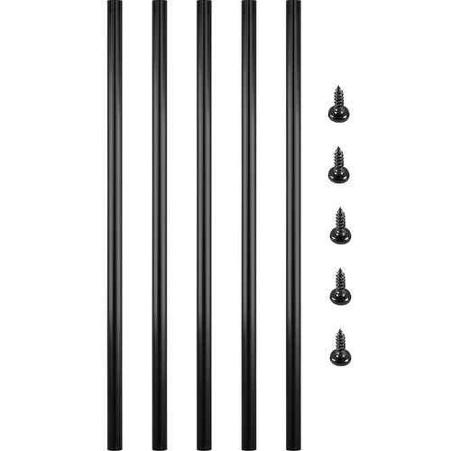 Deck Balusters, 51 Pack Metal Deck Spindles, 26"x0.75" Staircase Baluster with Screws, Aluminum Alloy Deck Railing for Wood and Composite Deck, Circle Baluster for Outdoor Stair Deck Porch