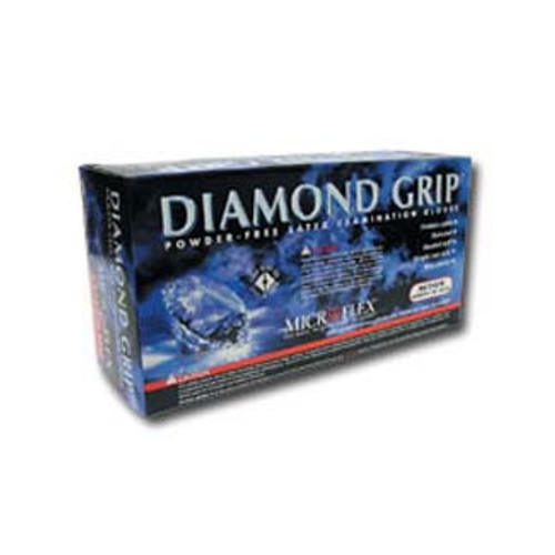 Medium Diamond Grip, latex, powder free, Gloves 100 Per Box Medium Diamond Grip, latex, powder free, Gloves 100 Per Box