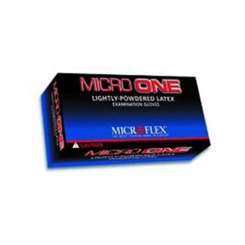 Medium Micro-One Latex Lightly Powdered Glove 100 Per Box