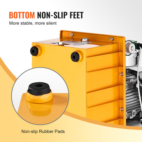 Electric Hydraulic Pump, 10000 PSI 750W 110V 488 in3/8L Capacity, Double Acting Solenoid Valve, Electric Driven Hydraulic Pump Power Pack Unit with Pedal Switch for Punching/Bending/Jack Machine