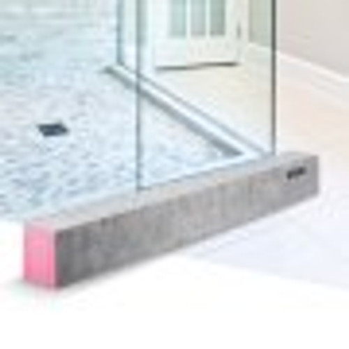 Shower Curb, 60'' x 4'' x 6'', Cuttable Waterproof XPS Foam Curb, Covering with PE Waterproof Membrane, Ready-to-tile with Thin-set Mortar, Perfect for Bathroom Decoration