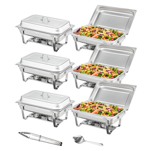 Disposable Chafing Dish Buffet Set Food Warming Trays - Buffet Set Trays  Food Warmers for Parties & Events - Replacement Chafing Dishes for Catering