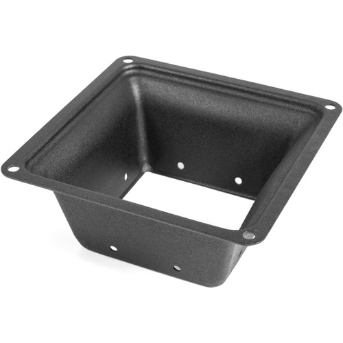 Deck Post Base 10 PCS Post Base Skirt 4 x 4" (Internal 3.38x3.38") Post Support Flange 2.5 LBS Deck Post Skirt Black Powder-Coated Decking Post Base Wood Post Anch for Deck Support Porch Railing