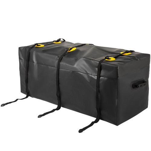 Hitch Cargo Carrier Bag, Waterproof 840D PVC, 60"x24"x26" (22 Cubic Feet), Heavy Duty Cargo Bag for Hitch Carrier with Reinforced Straps, Fits Car Truck SUV Vans Hitch Basket