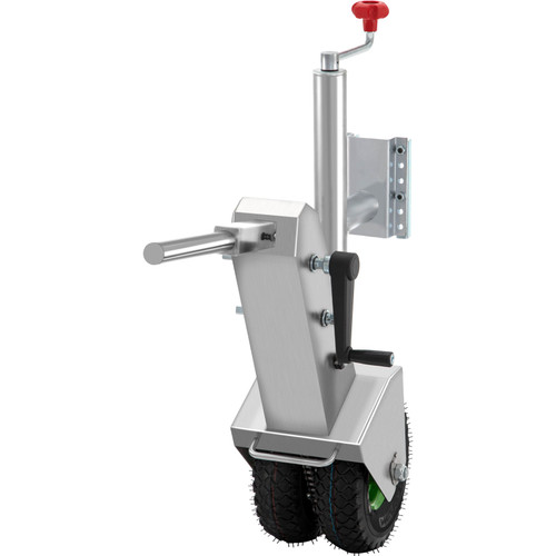 Manual Trailer Dolly, 5000lb Load Capacity Trailer Mover Valet w/ 6.3" Hitch Plate & 10.63" Wheels, 10.64" Adjustable Height, Heavy-Duty Trailer Jack Tug for Car, RV, Boat, and Travel Trailers