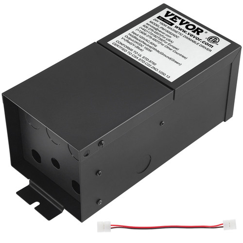 Dimmable LED Driver, 24V 150W Magnetic Power Supply, 120V AC - 24V DC LED Transformer,Low Voltage Power Supply for LED Strip Lights,Compatible with MLV, ELV, CL Dimmers,ETL Listed