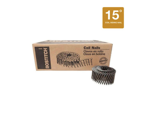 BOSTITCH 2 in. 15 Degree Stainless Steel Coil Siding Nails