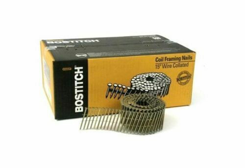 BOSTITCH C8R113BD BOX 2700 Ring Shank Coil FRAMING Nails 2-3/8"x.113" 7240872