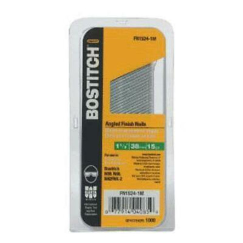 BOSTITCH Style Angled Finish Nail, 1-1/2", Coated (5 Pcs)