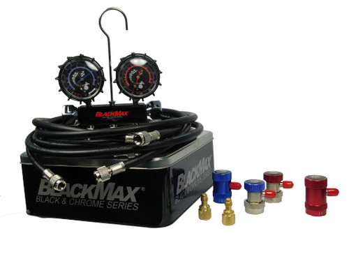 MAID8QDL BlackMAXÂ® R-134A, R-1234YF Manifold Gauge Set