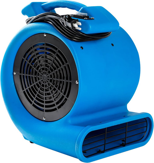 1/2hp Air Mover Floor Drying Blower Fan - Powerful 1/2HP Motor Carpet Dryer, 2200 CFM Air Flow, Lightweight Design, 2-Speed Settings for Drying, Cooling & Circulation 