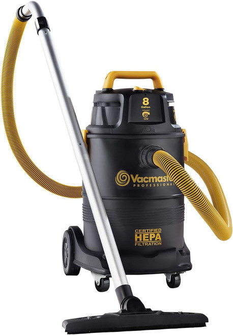 Pro 8 gallon Certified Hepa Filtration Wet/Dry Vac,Black Pro 8 gallon Certified Hepa Filtration Wet/Dry Vac,Black