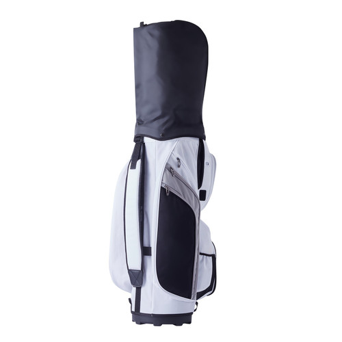 Golf Cart Bag with 14 Way Organizer Divider Top, 36â€ 13 Pockets Premium Nylon Cart Bag, Durable Golf Bags with Handles & Dust Cover & Detachable Straps for Men & Women, White Color-Block