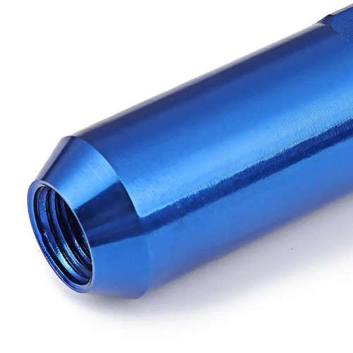 JDM Open-End Hexagon 20 Lug Nuts Set Adapter Key M12X1.25 25mm OD/60mm Tall Blue color