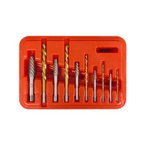 10pc. Screw Extractor and Drill Combo Set