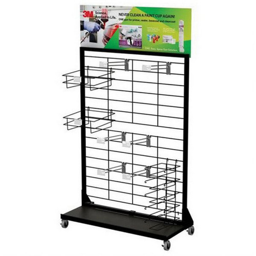 Accusprayâ„¢ PPSâ„¢ 16434 Rolling Planogram Display Rack, Use With: ONE Spray Guns
