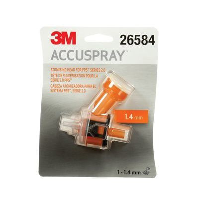 Accusprayâ„¢ 26584 1.4 mm Atomizing Head Refill Pack, Orange, Use With: One and Series 2.0 Spray Cup Systems