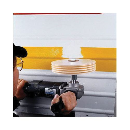 Scotch-Briteâ„¢ 07517 Large Area Stripe Removal Disc, 8 in Dia x 5/8 in THK Wheel, 3000 rpm, PVC, White